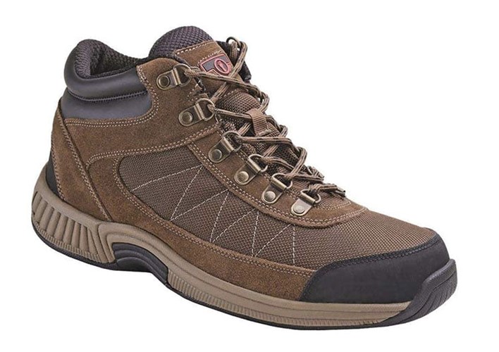 Orthofeet Orthotic Men's Hiking Boots Brown | WM2981306