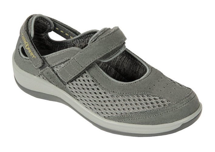 Orthofeet Orthotic Women's Casual Shoes Olive Gray | UZ5461820