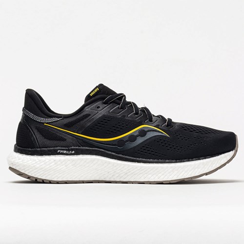Orthofeet Saucony Hurricane 23 Men's Running Shoes Black / Vizi Gold | BK1692753
