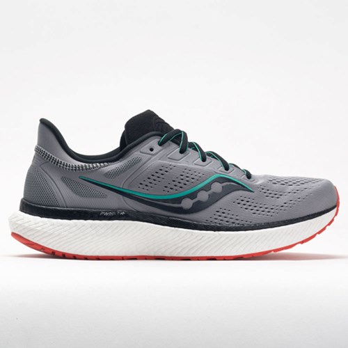 Orthofeet Saucony Hurricane 23 Men's Running Shoes Alloy / Scarlet | JN0612345