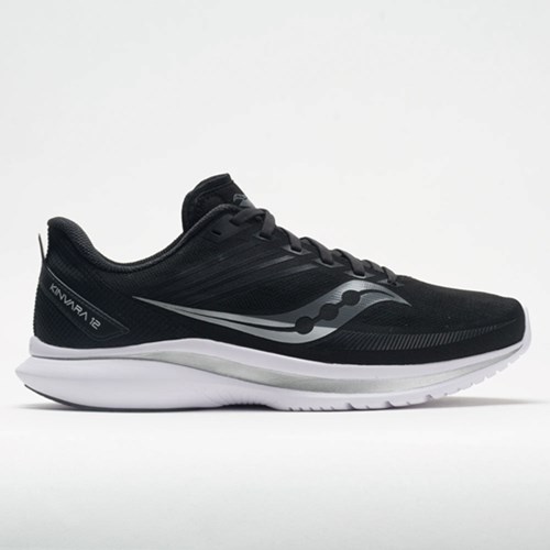 Orthofeet Saucony Kinvara 12 Men's Running Shoes Black / Silver | GU6714028