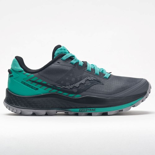 Orthofeet Saucony Peregrine 11 Women's Trail Running Shoes Shadow / Jade | AG4312960