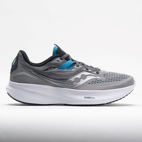 Orthofeet Saucony Ride 15 Men's Running Shoes Alloy / Topaz | RU4916527