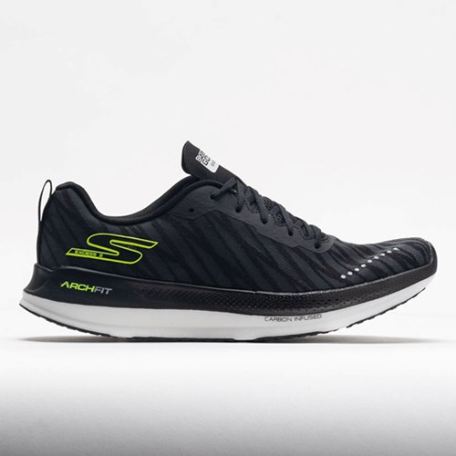 Orthofeet Skechers GOrun Razor Excess 2 Men's Running Shoes Black / White / Green | YR9816204